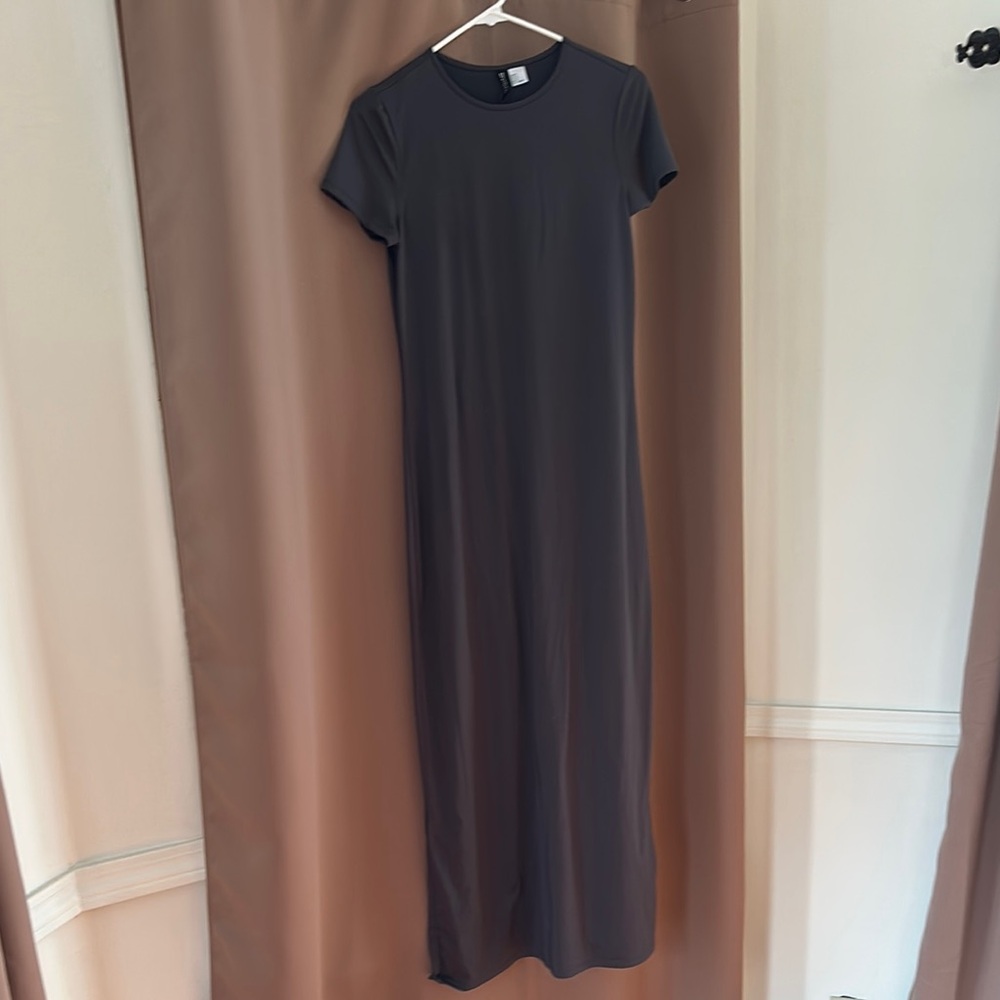 Classic Grey Stretch Maxi Dress